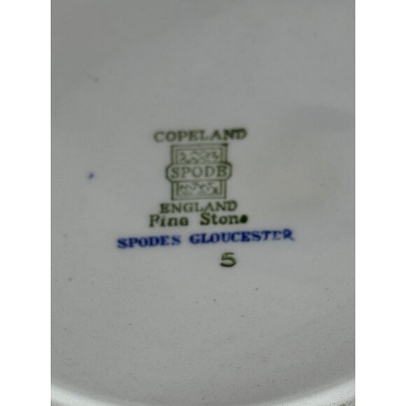 Copeland Spode England Vintage Porcelain Blue & White Floral Pitcher - Picture 8 of 13